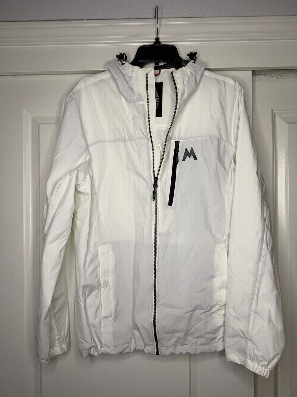 Rose Mont by Hawke & Co Jacket Size M White Hooded Full Zip